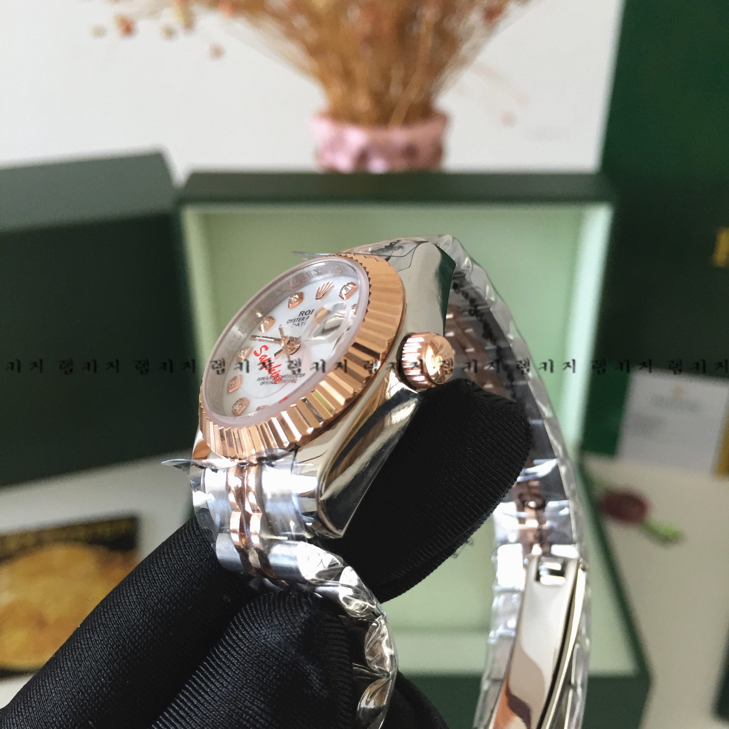 로렉스 롤렉스 데이저스트 텐포인트 로즈 콤비 여성